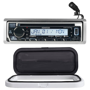 Kenwood KMR-D375BT Marine Bluetooth CD Receiver w/ USB/Android/iPhone+Guard