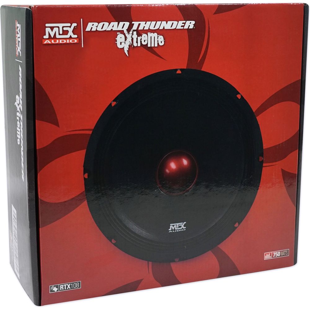 Thunder RTX108 10" Mid-Bass Speaker Pair, 8-Ohm