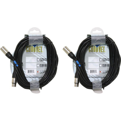 DMX3P25FT 3-Pin DMX Cable, 25 ft (2-Pack)