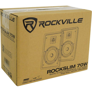 Rockville 6-Zone Amp+16) 5" White Ceiling+10) Wall Restaurant/Bar/Cafe Speakers