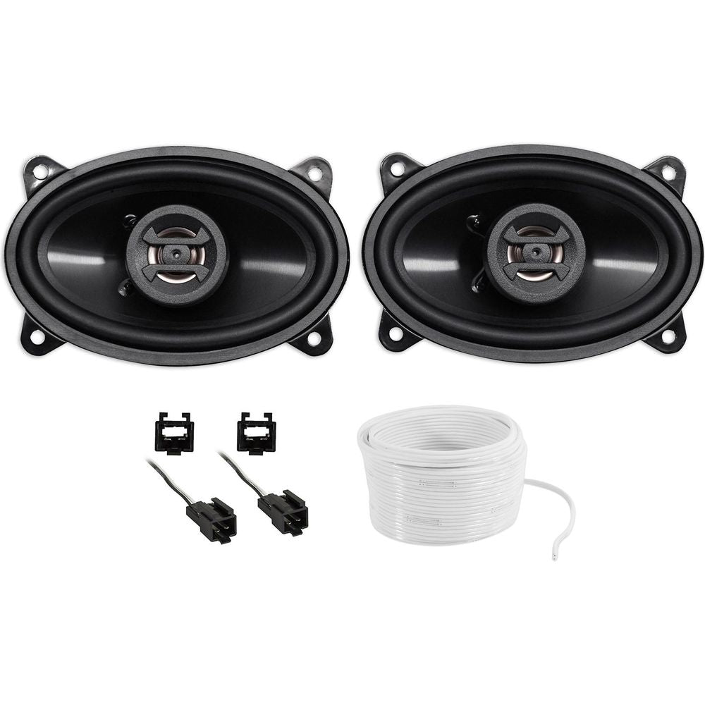 4x6" Front Factory Speaker Replacement Kit for Jeep Wrangler TJ (1997-2002)