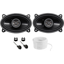 4x6" Front Factory Speaker Replacement Kit for Jeep Wrangler TJ (1997-2002)