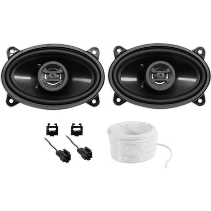 4x6" Front Factory Speaker Replacement Kit for Jeep Wrangler TJ (1997-2002)