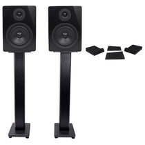 Pair APM5B 5.25" 2-Way 250W Powered USB Studio Monitors+Stands+Pads