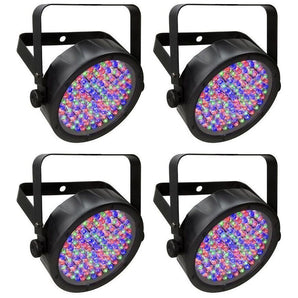 (4) Chauvet SLIMPAR56 SLIMPAR 56 Slim Par Can 56 LED Lights (4) Pack