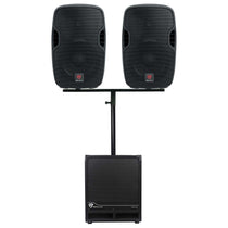 BPA10 10" Powered Speaker 2-Pack + RBG12S 12" Subwoofer Bundle