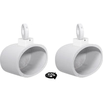 MAC69W 6x9" 360 Swivel White Aluminum Wakeboard Tower Speaker Pods