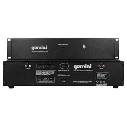 Gemini CDX-2250i DJ Dual Two Deck CD/MP3 Media Player+Adjustable Stand