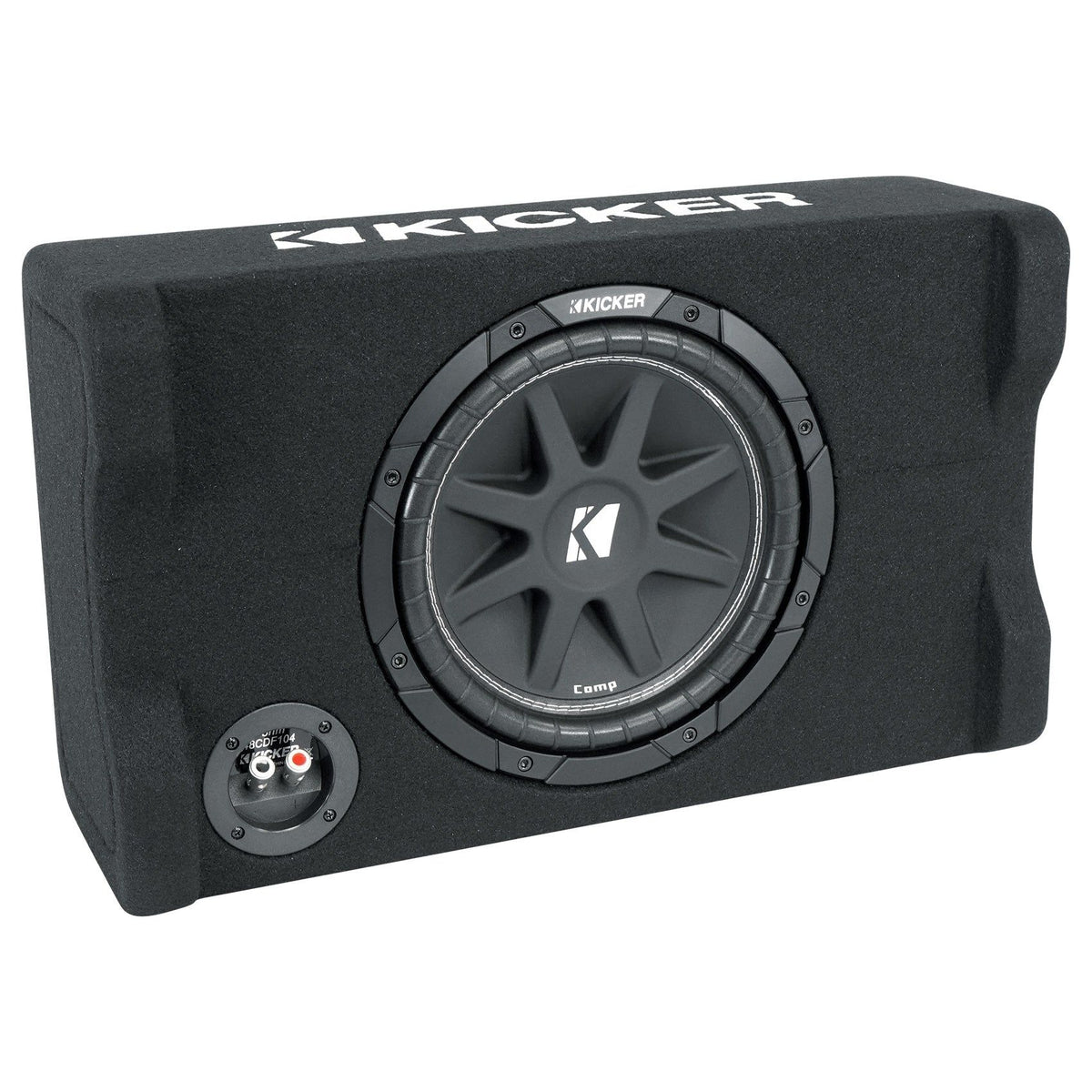Kicker 48CDF104 Comp10 10" 300w Down Firing Car Subwoofer in Sub Box Enclosure