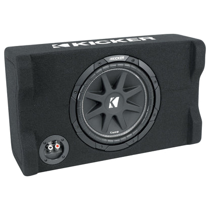 Kicker 48CDF104 Comp10 10" 300w Down Firing Car Subwoofer in Sub Box Enclosure