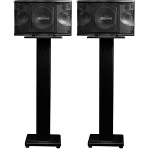 Pair Rockville KPS80 8" 3-Way 800 Watt Karaoke/Pro Speakers+Furniture Stands