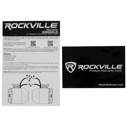 WB65KLS Silver 4-Pack + RXM‑S20 Amp + RWK8ATV OFC Wiring Kit Bundle