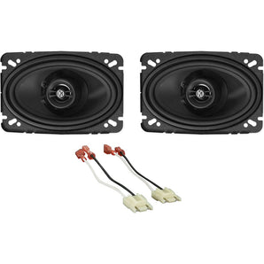 4x6" Memphis Audio Front Speaker Replacement Kit for 1987-1995 Jeep Wrangler YJ