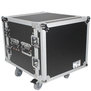 ProX T-10RSP24W ATA Flight Case For Amp Rack with 10U Space 24" Depth+Casters