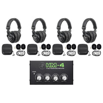 PRO-M50 4-Pack + HM-4 Headphone Amplifier Bundle