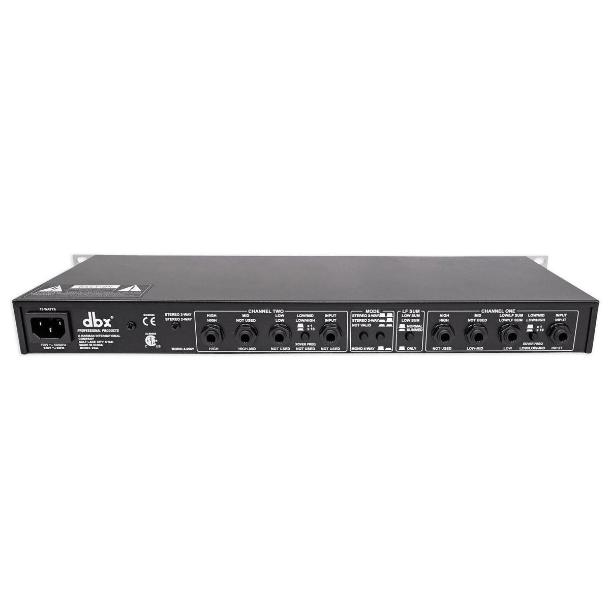 234S Stereo 2/3-Way, Mono 4-Way Crossover