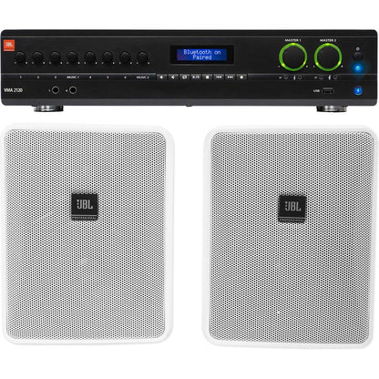VMA2120 2-Channel Amplifier + (2) JBL Control 25-1 White Wall Speakers
