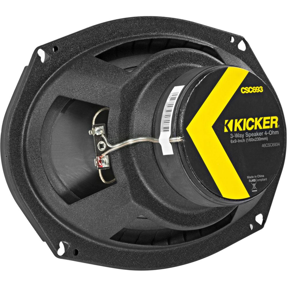 (2) kicker CSC693 6x9" 360° Degree Swivel Chrome Wakeboard Tower Speakers