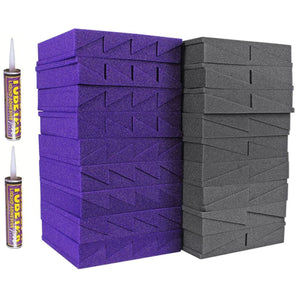 Auralex Roominator D36 Kit With (36) 1'x1' Acoustic Panels + 2 Pro Adhesives