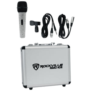 Rockville RMC-ICE Pro Diamond Vocal Microphone With Great Sound + Case + Cable