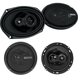 (2) Memphis Audio PRX6903 6x9" + (2) PRX603 6.5" 3-Way Car Audio Speakers