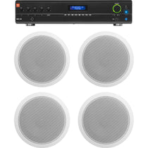 VMA160 Amplifier + 4 6" White Ceiling Speakers