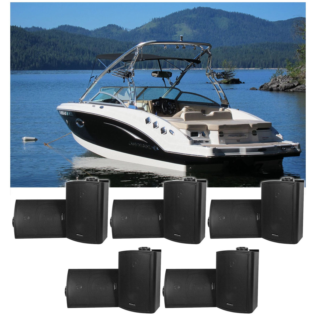HP5S BK Boat 5-Pair
