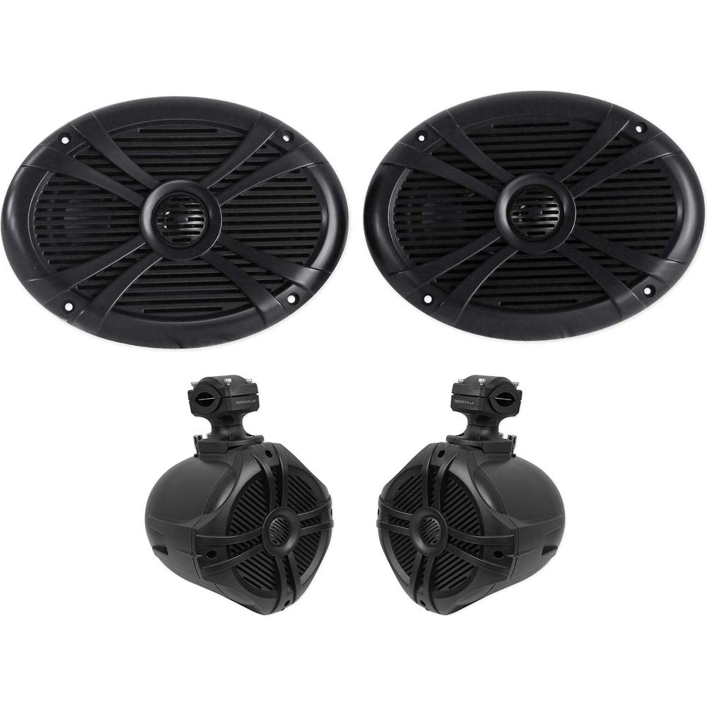 RMSTS69B 2-Pack + RWB70B Black Wakeboard Speakers Bundle