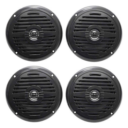 (4) MS525B 5.25" 200W Waterproof Hot Tub Speakers In Black