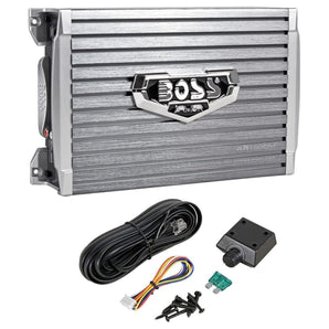 Boss Armor AR1500M 1500 Watt Mono Amplifier Compact Size Car Amp + Bass Remote