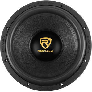 (2) Rockville W12K9D4 12" 8000 Watt Car Subwoofers Dual 4-Ohm Subs CEA Compliant