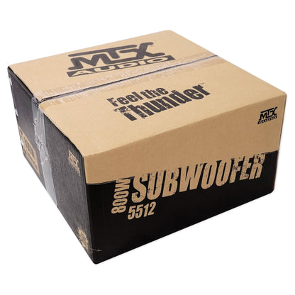 MTX 5512-44 12" 800 Watt Peak/400 Watt RMS DVC 4-ohm Car Audio Subwoofer Sub