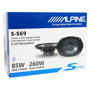 Alpine S 6x9" Front Speaker Replacement Kit For 2015-2017 GMC Sierra 2500/3500