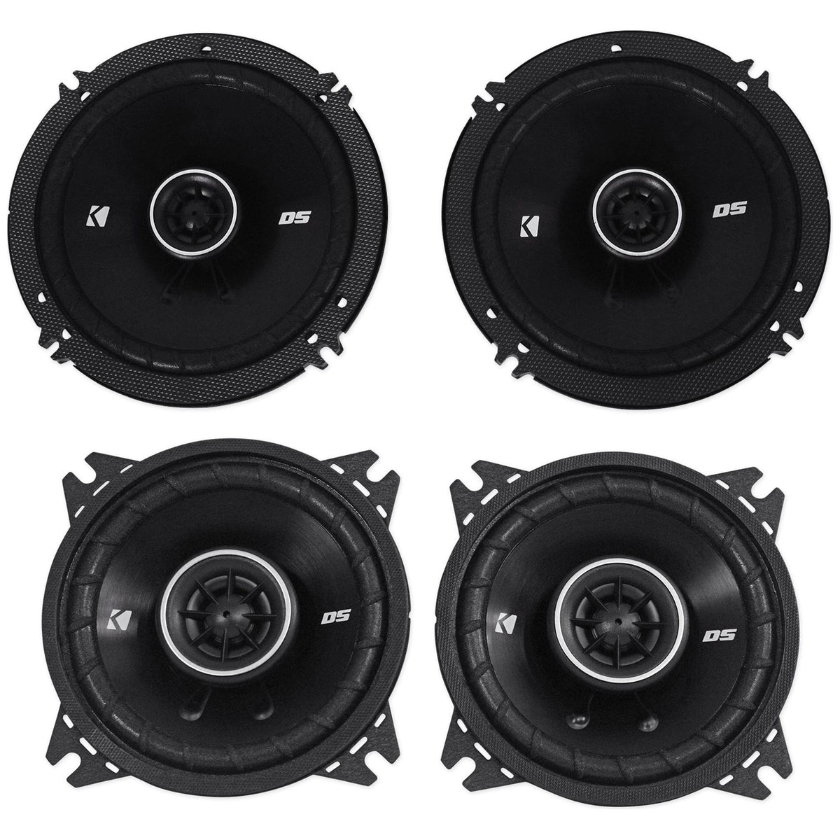DSC40 4" & DSC650 6.5" Car Speaker Bundle (2 Pairs)