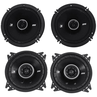 DSC40 4" & DSC650 6.5" Car Speaker Bundle (2 Pairs)