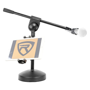 Rockville Podcasting Podcast Microphone Mic Stand+Boom+Tablet/iPad/iPhone Mount