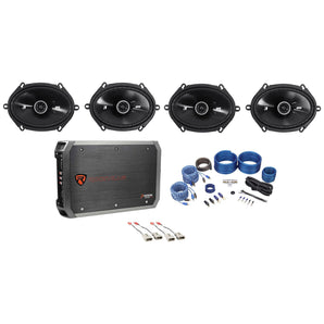 Kicker 6x8" Factory Speaker Replacement Kit +4-Ch Amp For 1999-2003 Ford F-150