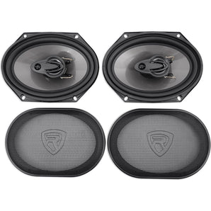 Rockville 6x8" Front+Rear Factory Speaker Replacement Kit For 04-06 Ford F-150