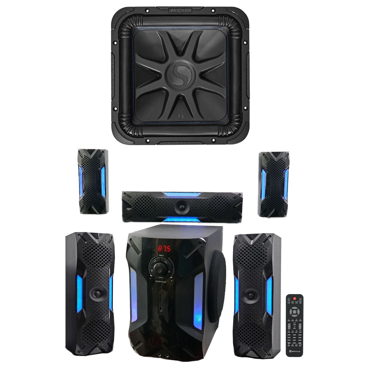 L7S122 12" Solo-Baric Subwoofer + HTS56 Home Theater System
