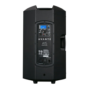 Avante Audio A15 Achromic 1200W 15" 2-Way Active Powered DJ PA Speaker w/DSP+EQ
