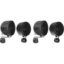 (4) MS40B 4" 200W Rollbar Roll Cage Tower Speakers For ATV/UTV/Cart