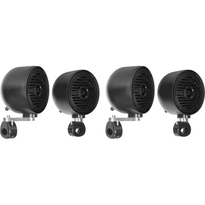 (4) MS40B 4" 200W Rollbar Roll Cage Tower Speakers For ATV/UTV/Cart