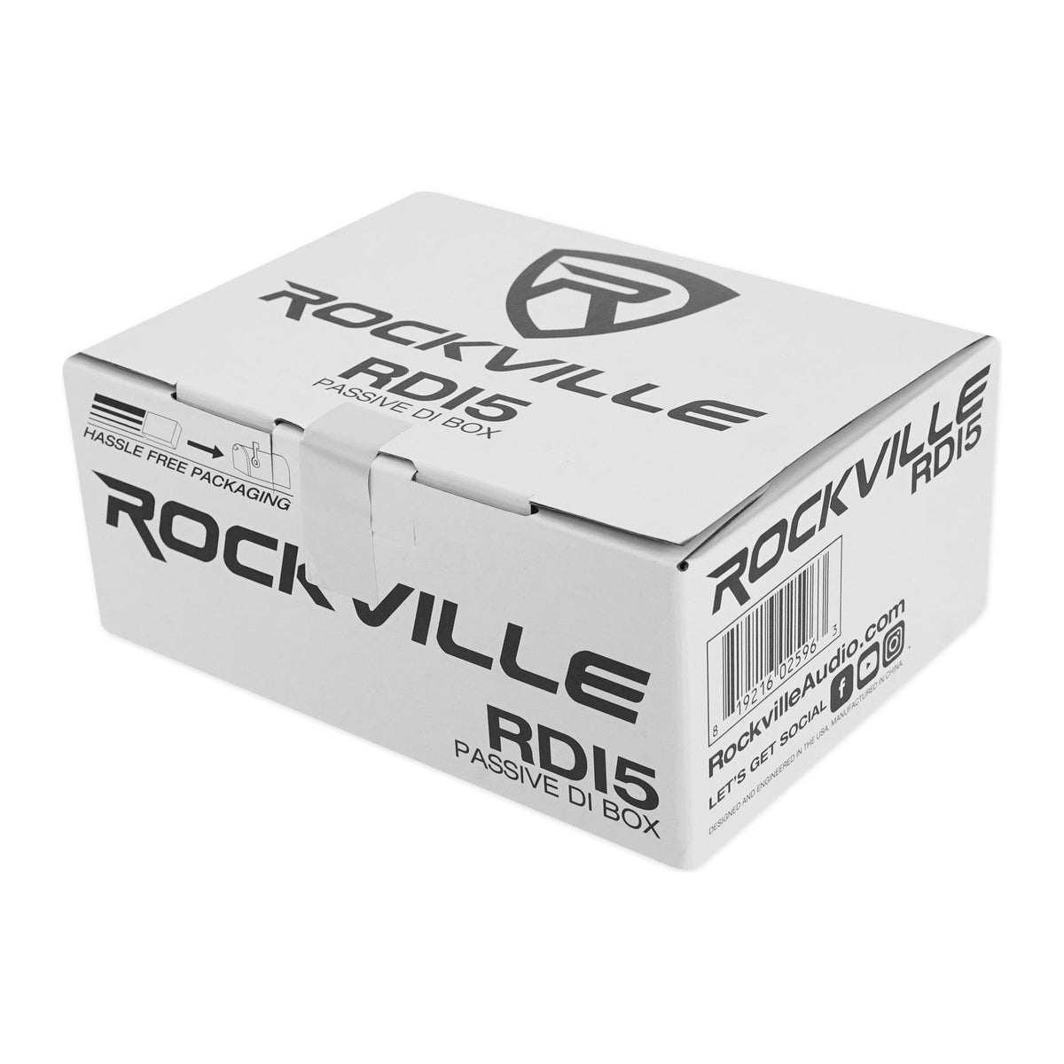 Rockville RPM85 2400w Powered 8 Channel Mixer/USB, Effects/Bluetooth+DI Box