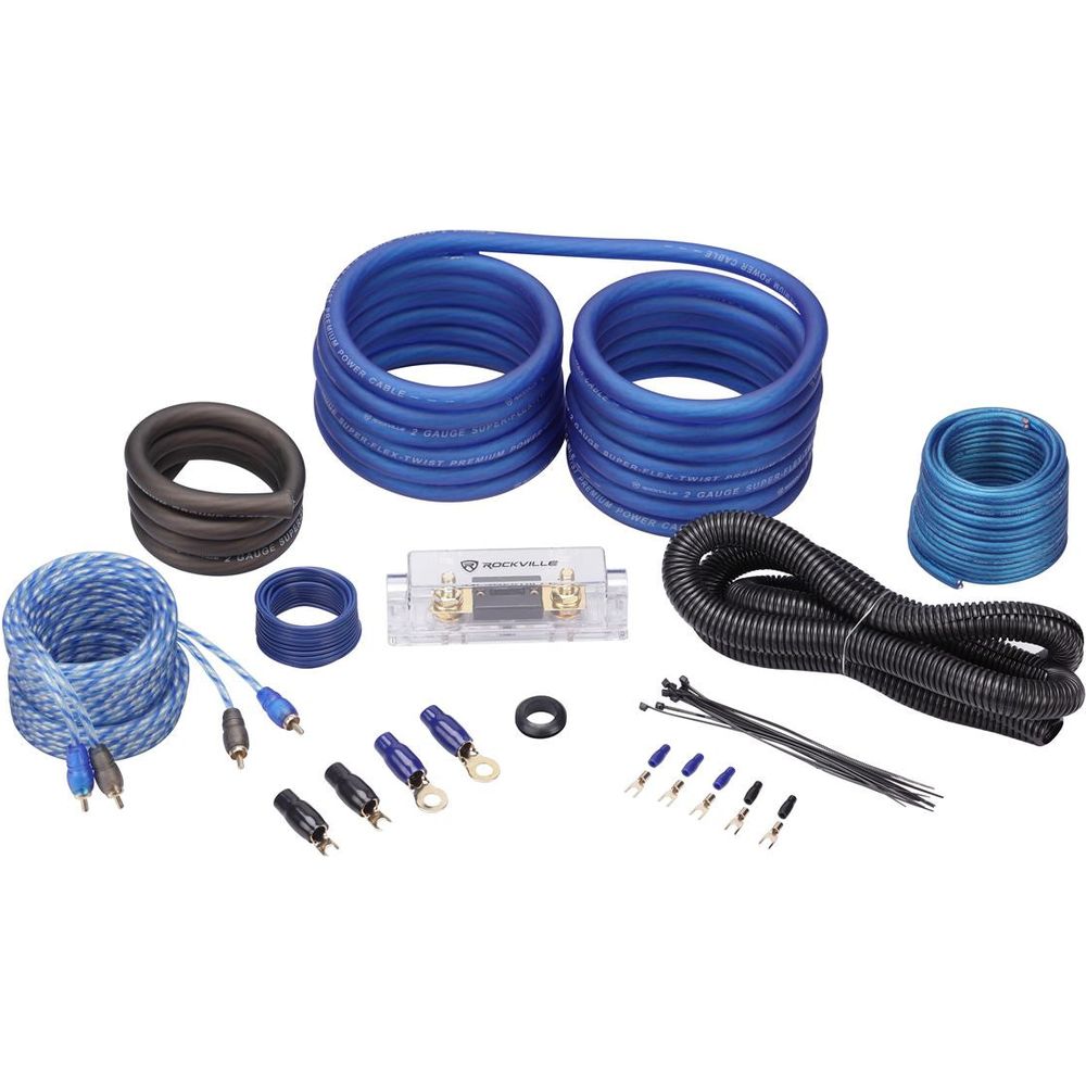 KRYPTON-M3 Mono Amplifier + RWK21 2 AWG Copper Install Kit Bundle