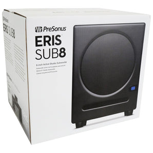2 Presonus Eris E4.5 Powered 4.5" Studio Monitors+Stands+8" Subwoofer+Microphone