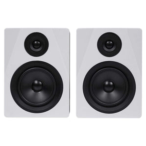Pair Rockville APM5W 5.25" 250W Powered USB Studio Quality Bookshelf Speakers