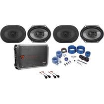 RV68.3A 6x8" Speakers 2-Pack + RXA-F1 Amplifier Bundle