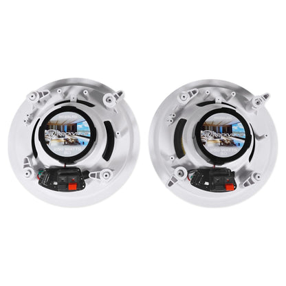 H12X500UBT 6-Zone Receiver + (12) 6.5 In Ceiling Speakers With Red LED