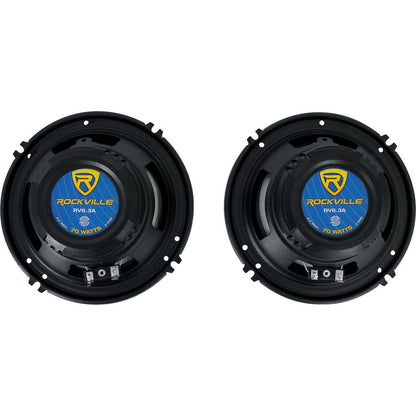 Rockville 6.5" Front Factory Speaker Replacement Kit For 1998-04 Dodge Intrepid
