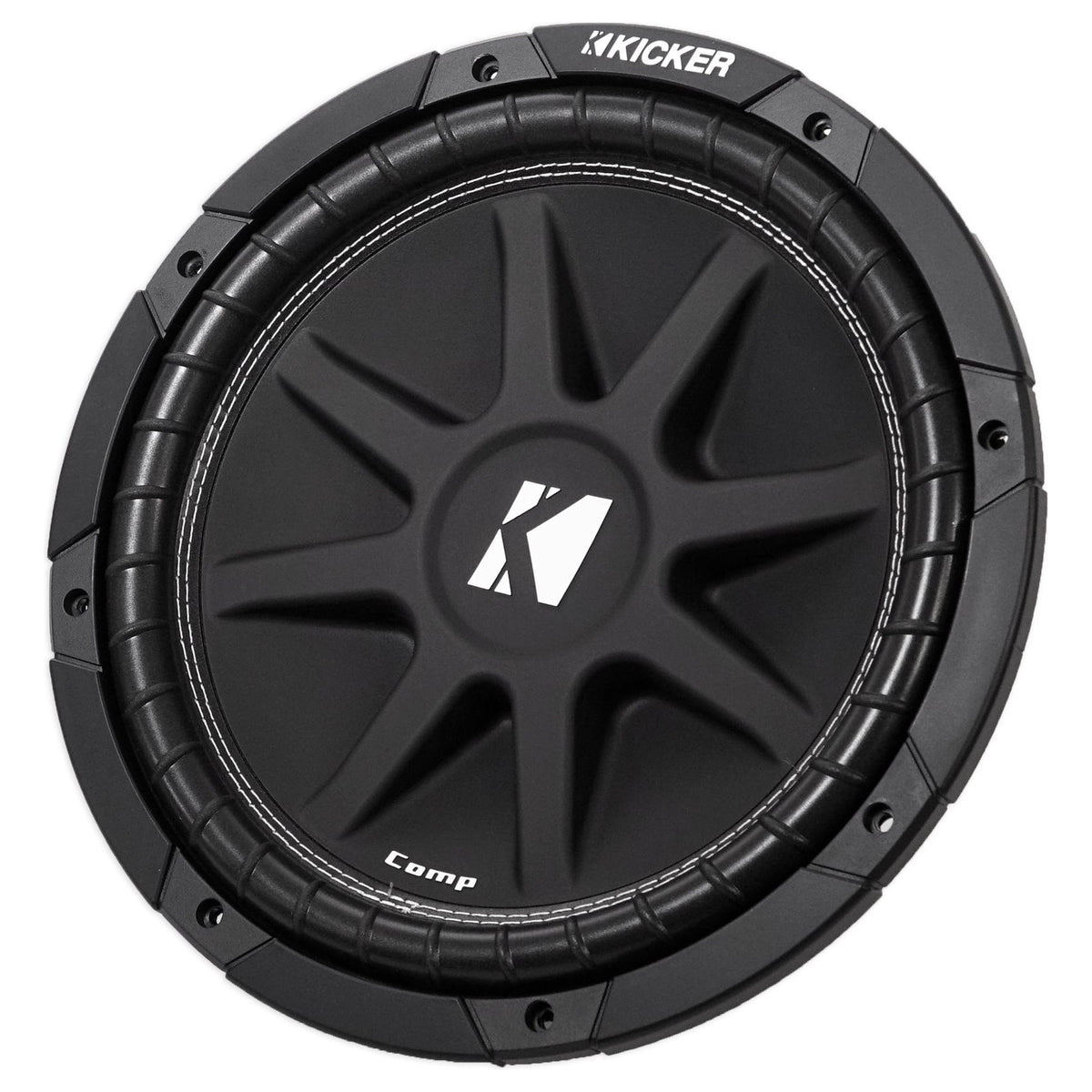 KICKER 43C124 Comp 12" 300 Watt SVC 4-Ohm Car Subwoofer Sub+Amplifier+Amp Kit
